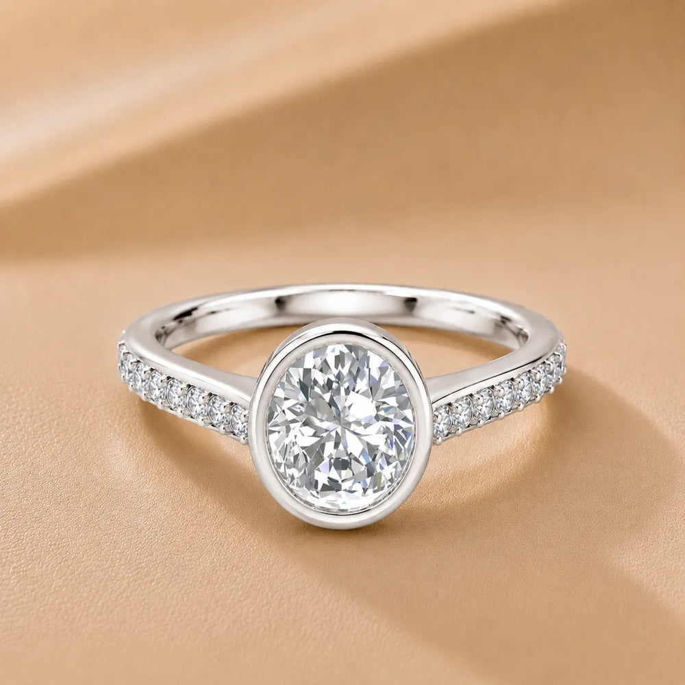Elegant Bezel-Set Accent Ring