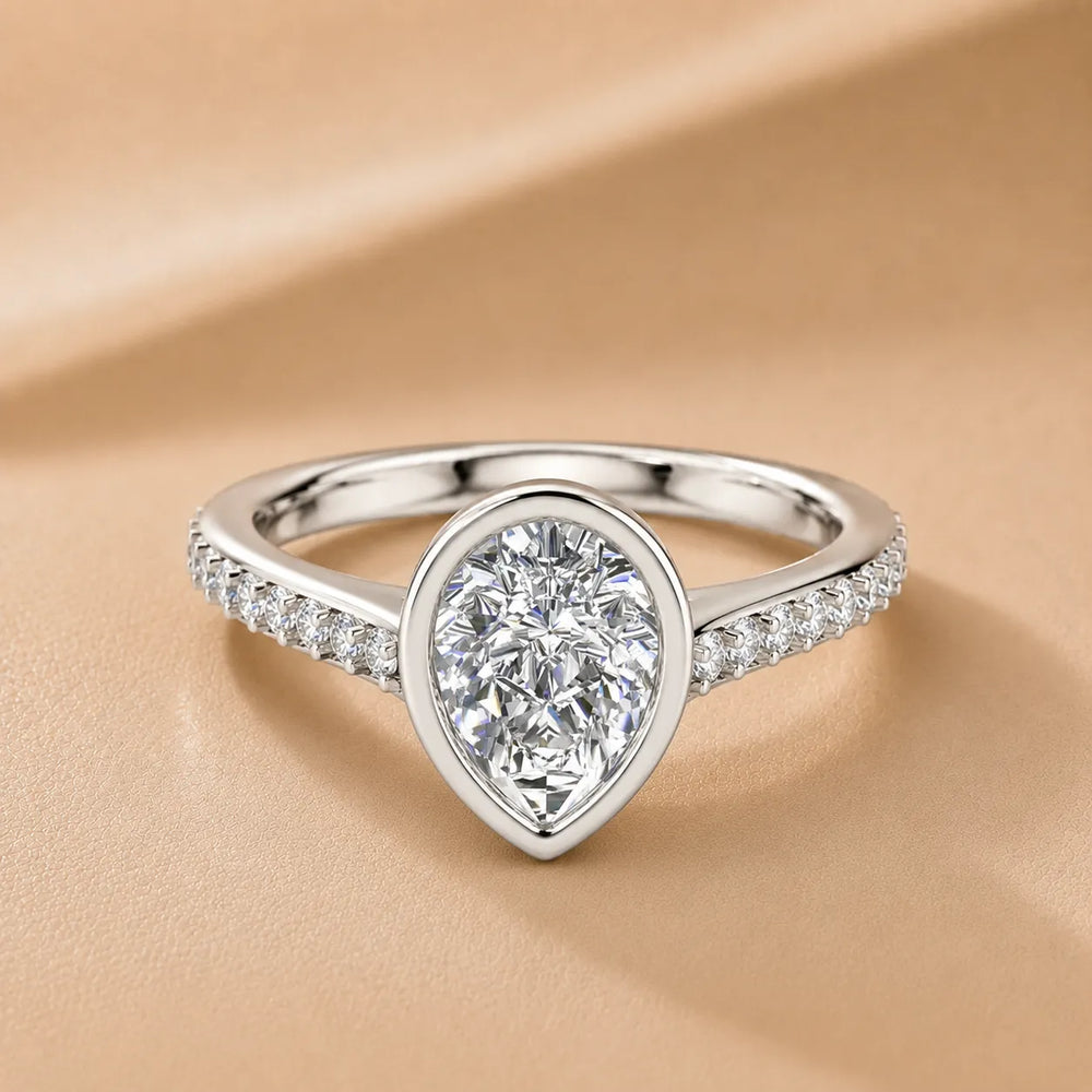 Elegant Bezel-Set Accent Ring