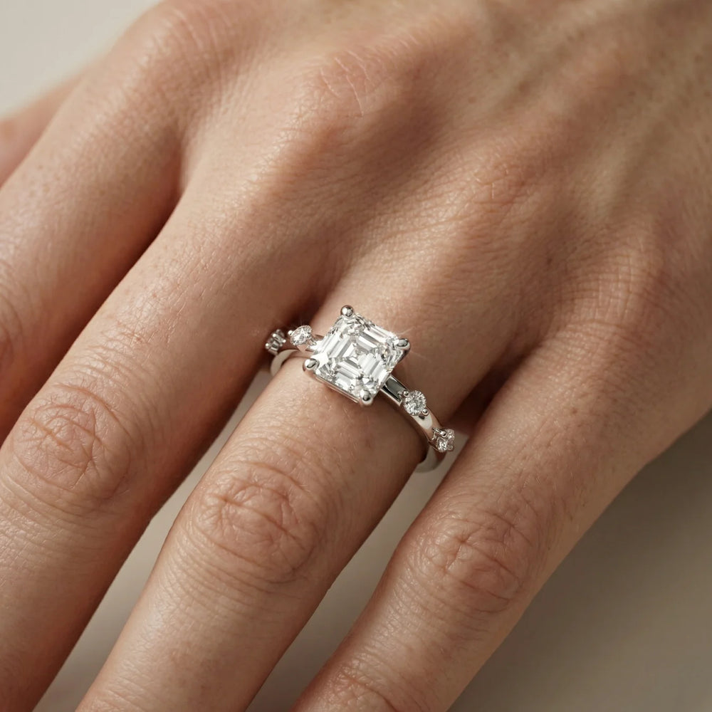 Elena Radiance Oval Diamond Engagement Ring