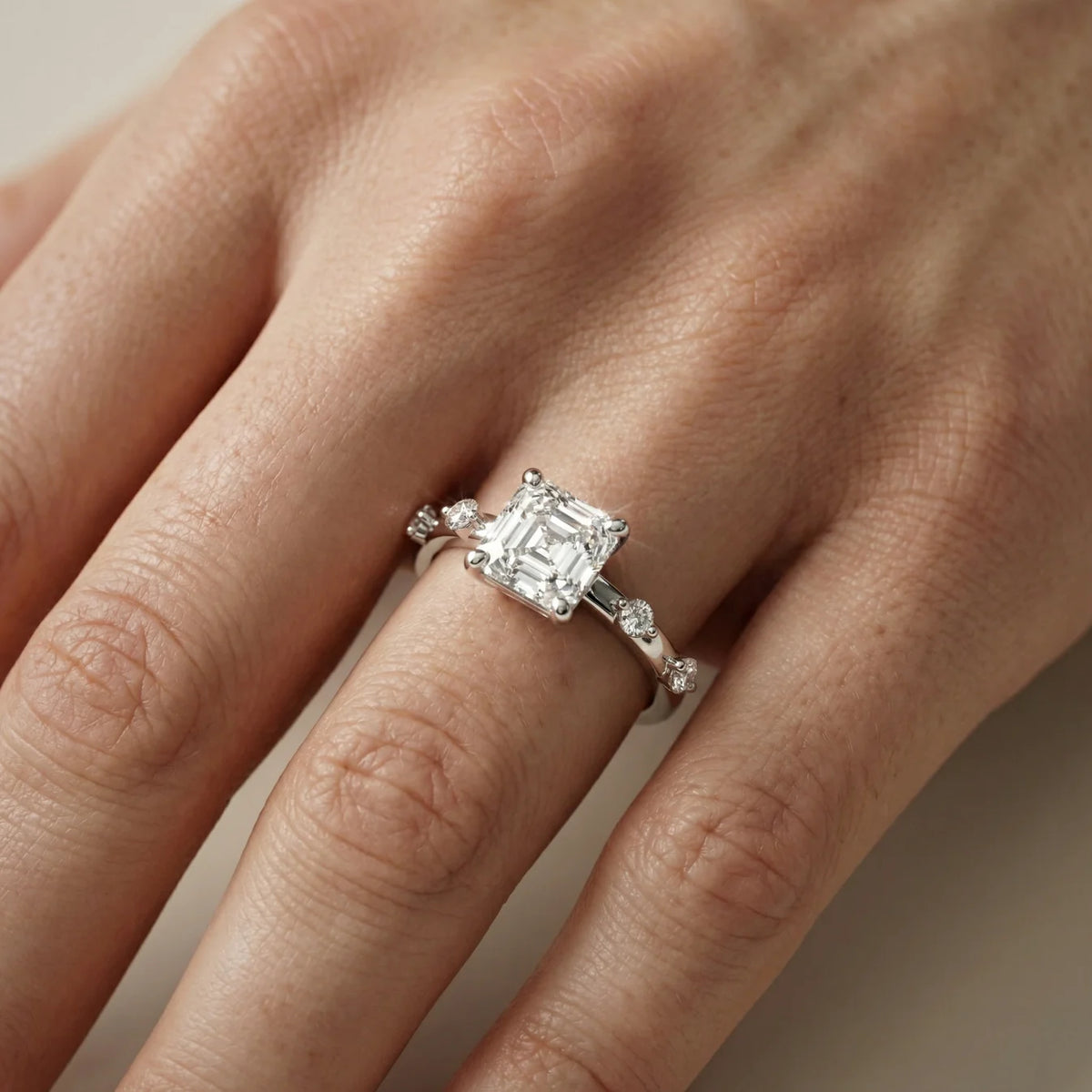 Elena Radiance Oval Diamond Engagement Ring