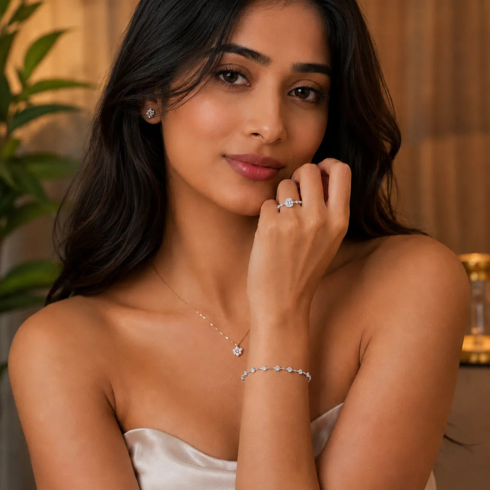 Elena Radiance Oval Diamond Engagement Ring