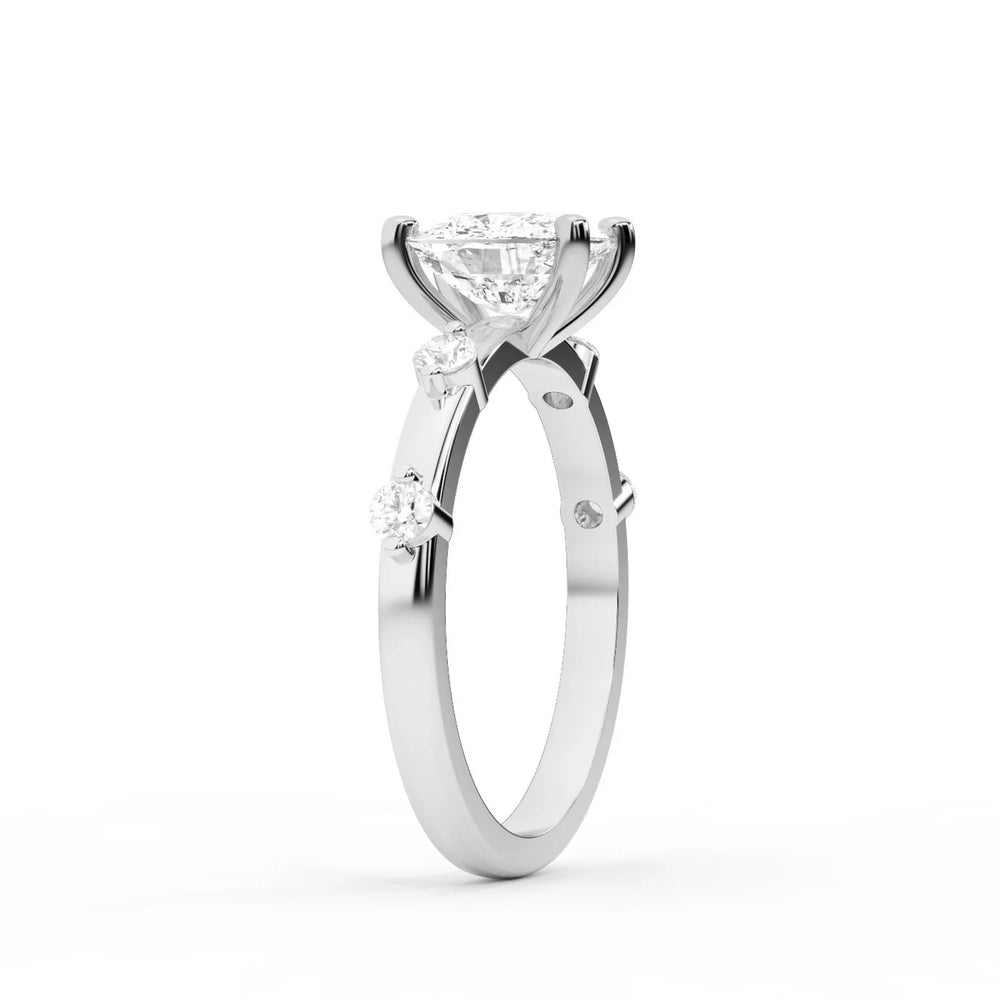 Elena Radiance Oval Diamond Engagement Ring