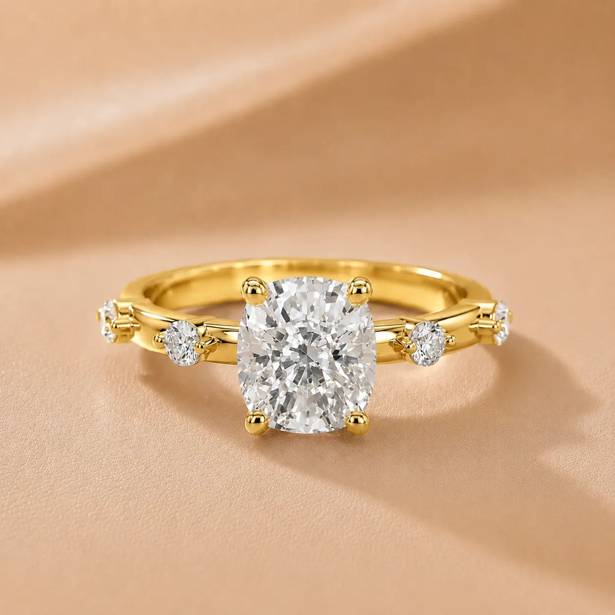 Elena Radiance Oval Diamond Engagement Ring