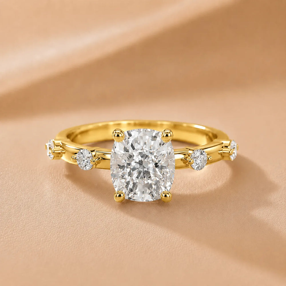Elena Radiance Oval Diamond Engagement Ring