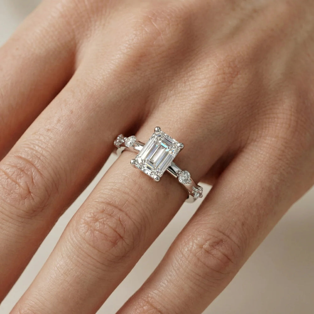 Elena Radiance Oval Diamond Engagement Ring