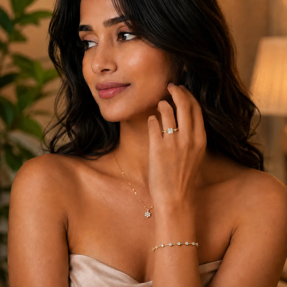 Elena Radiance Oval Diamond Engagement Ring