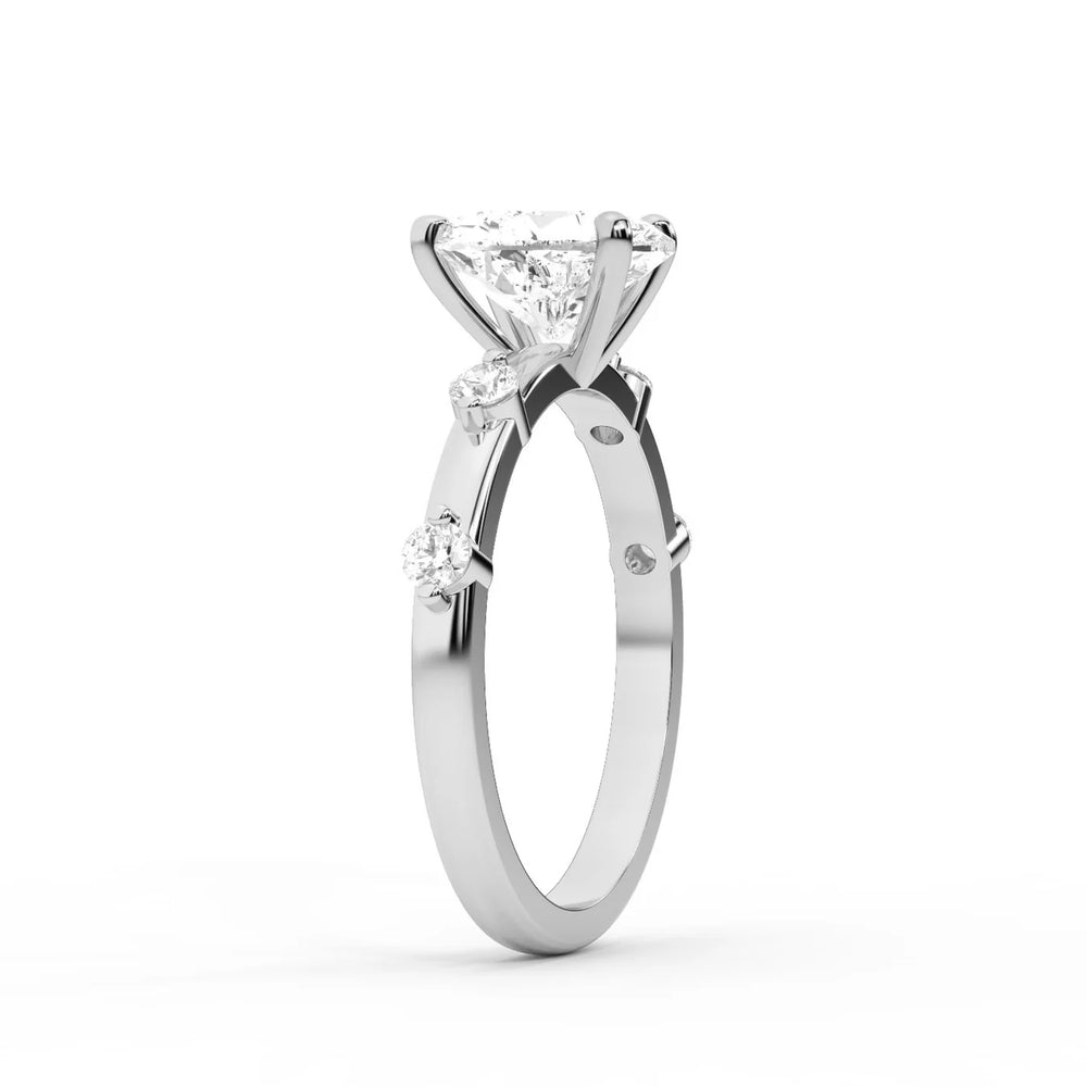 Elena Radiance Oval Diamond Engagement Ring