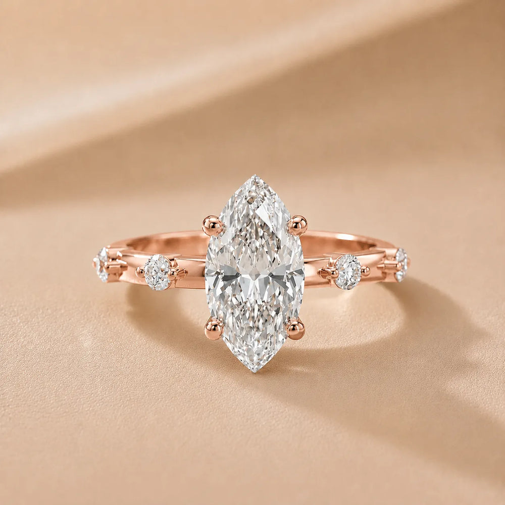 Elena Radiance Oval Diamond Engagement Ring
