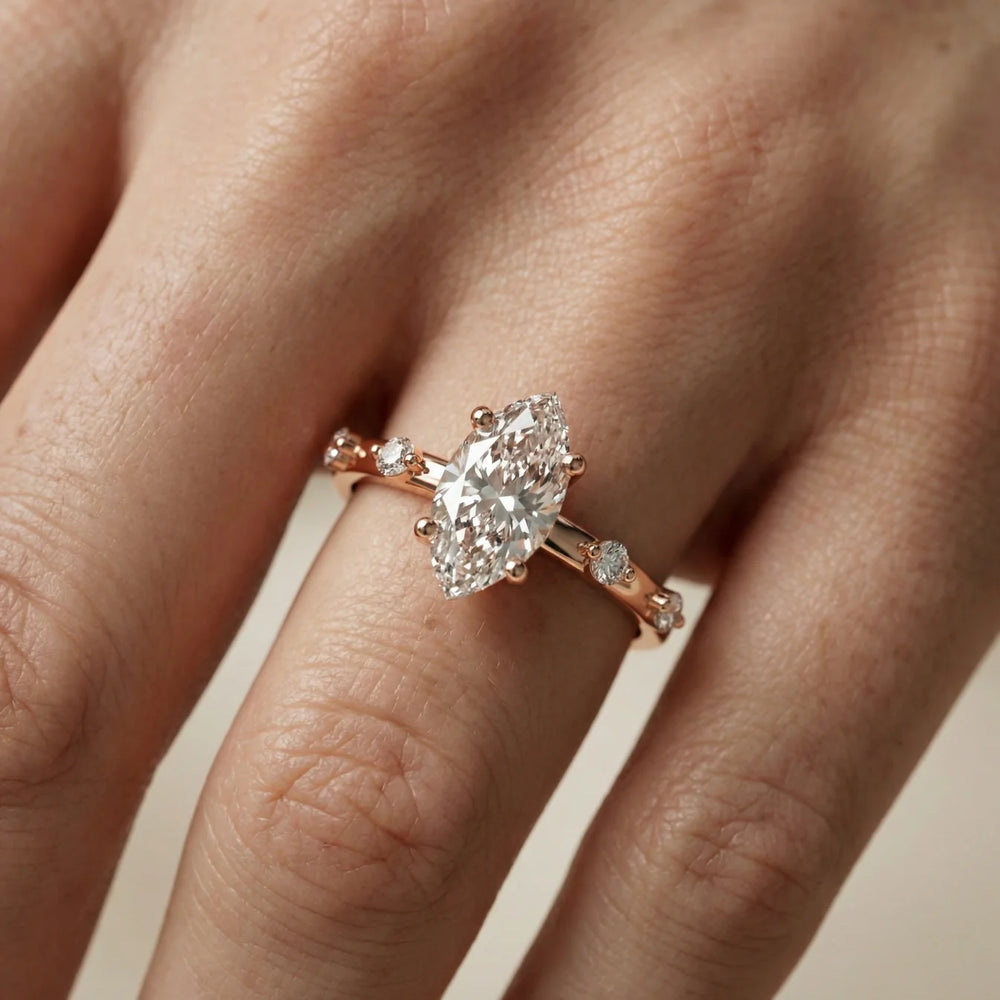 Elena Radiance Oval Diamond Engagement Ring