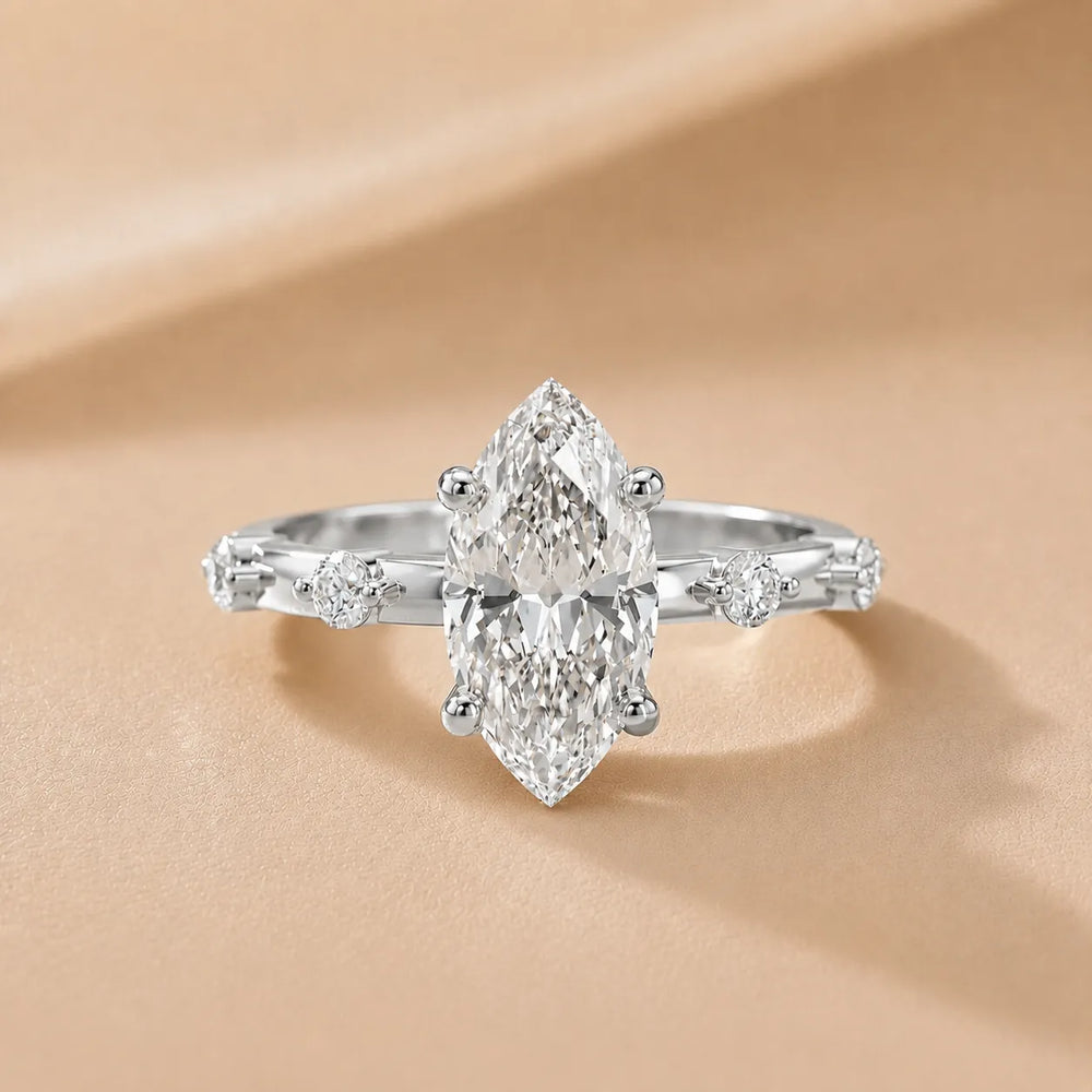 Elena Radiance Oval Diamond Engagement Ring