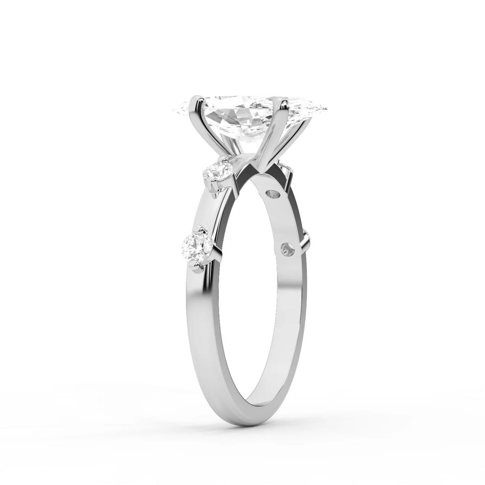 Elena Radiance Oval Diamond Engagement Ring