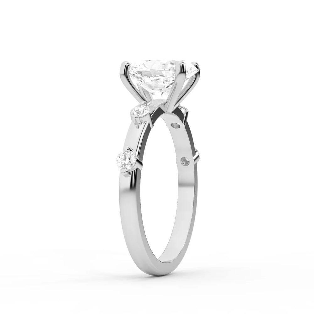 Elena Radiance Oval Diamond Engagement Ring