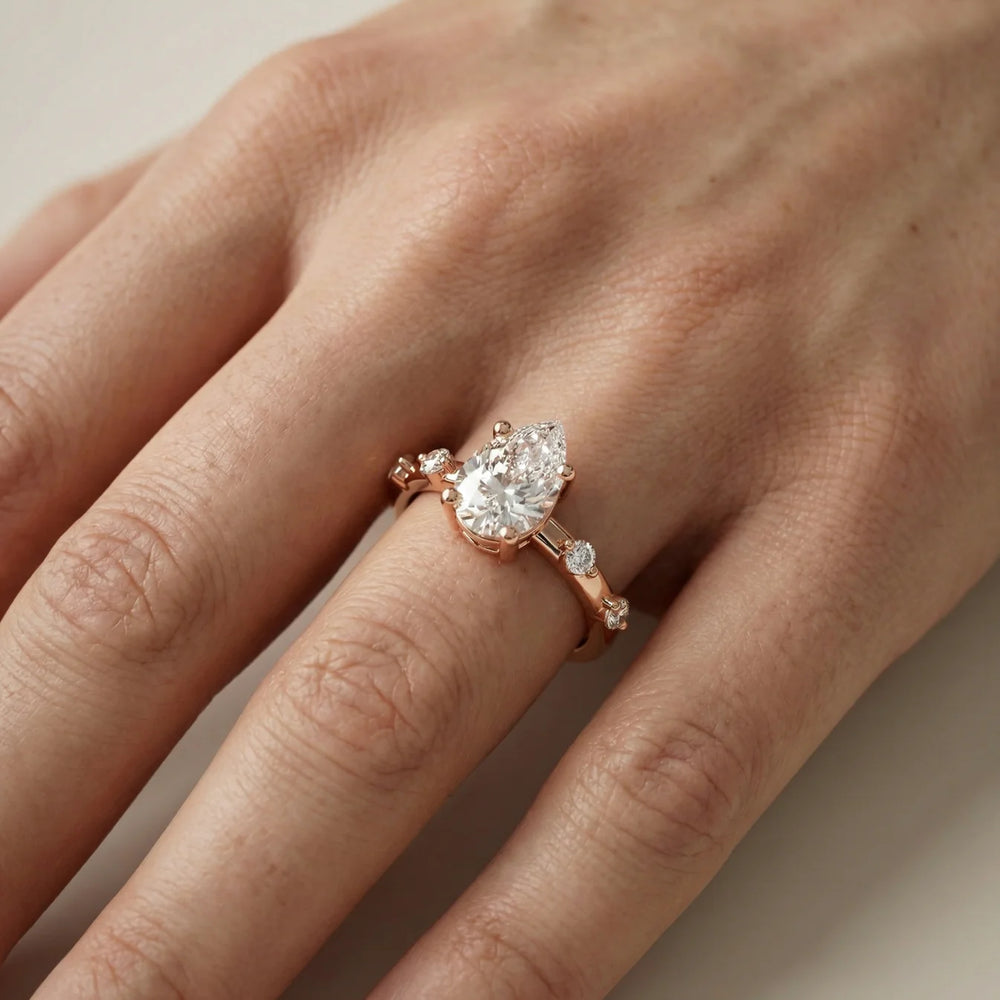 Elena Radiance Oval Diamond Engagement Ring