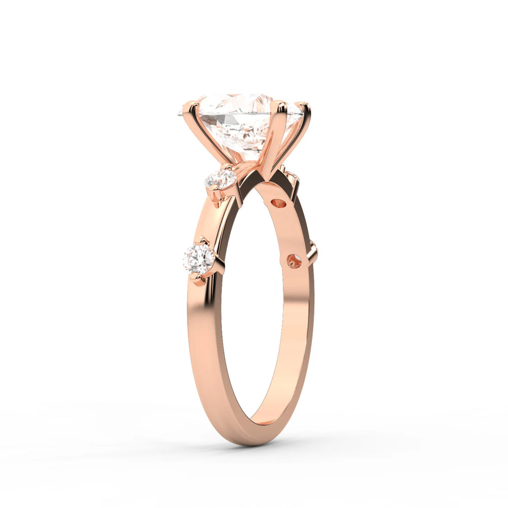 Elena Radiance Oval Diamond Engagement Ring