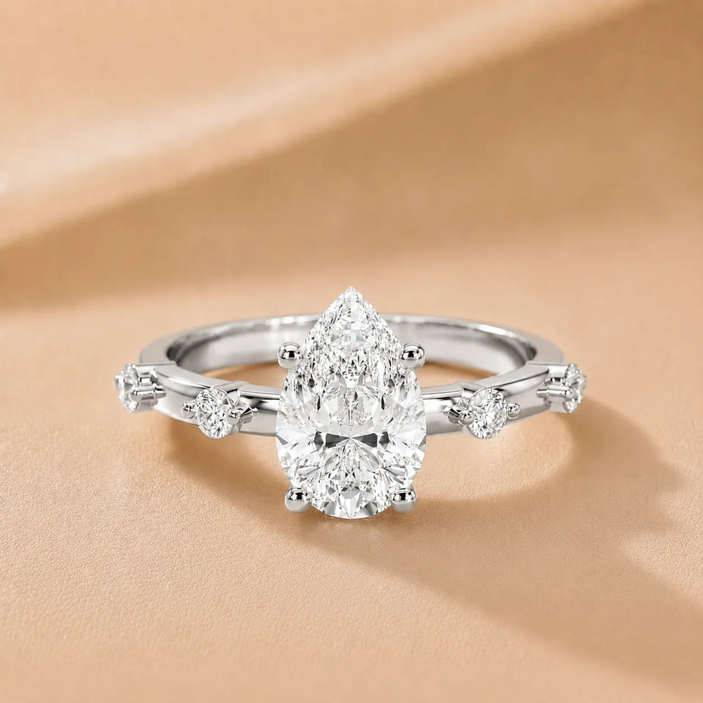 Elena Radiance Oval Diamond Engagement Ring