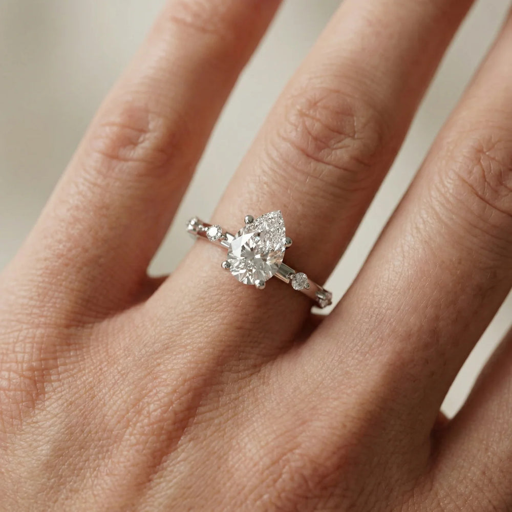 Elena Radiance Oval Diamond Engagement Ring