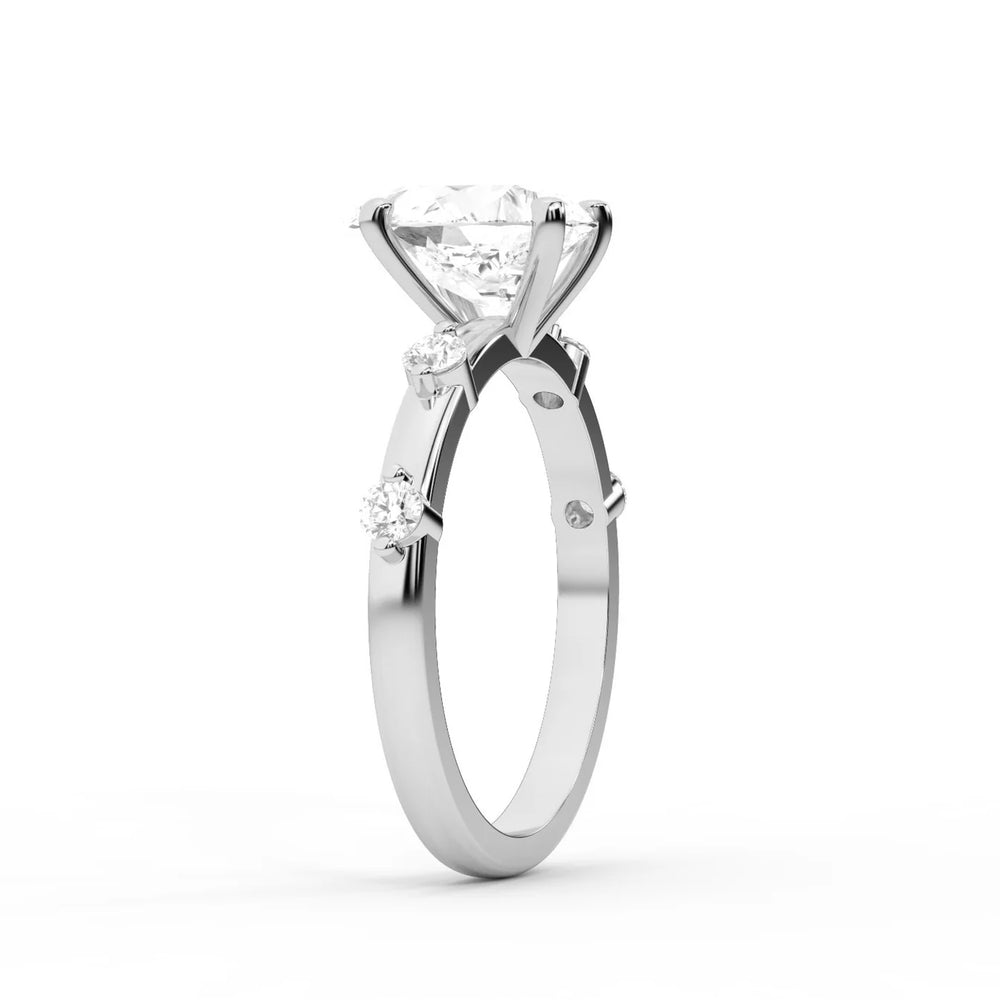 Elena Radiance Oval Diamond Engagement Ring