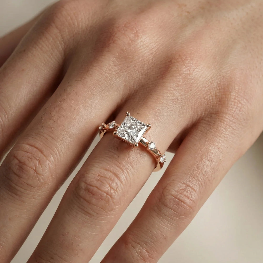 Elena Radiance Oval Diamond Engagement Ring
