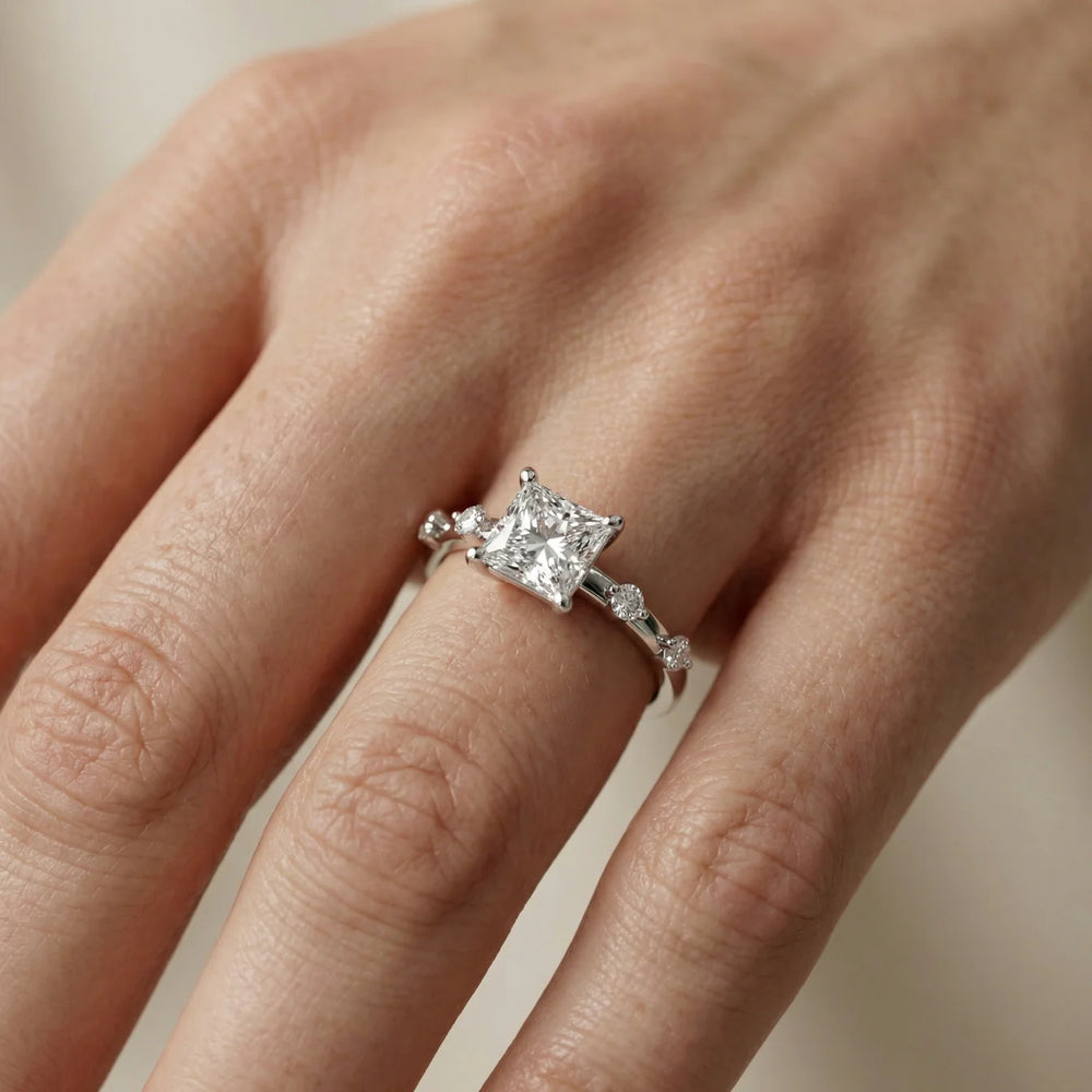 Elena Radiance Oval Diamond Engagement Ring