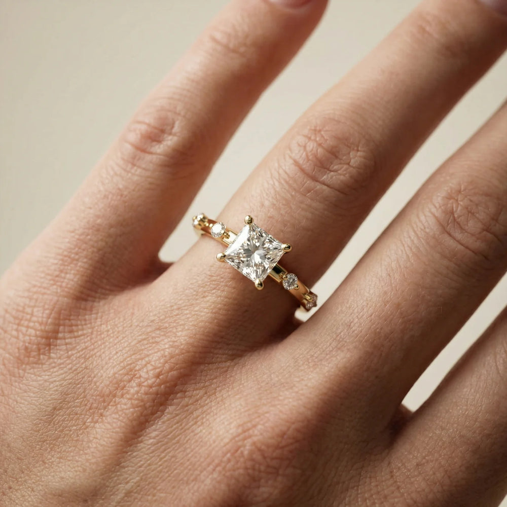 Elena Radiance Oval Diamond Engagement Ring