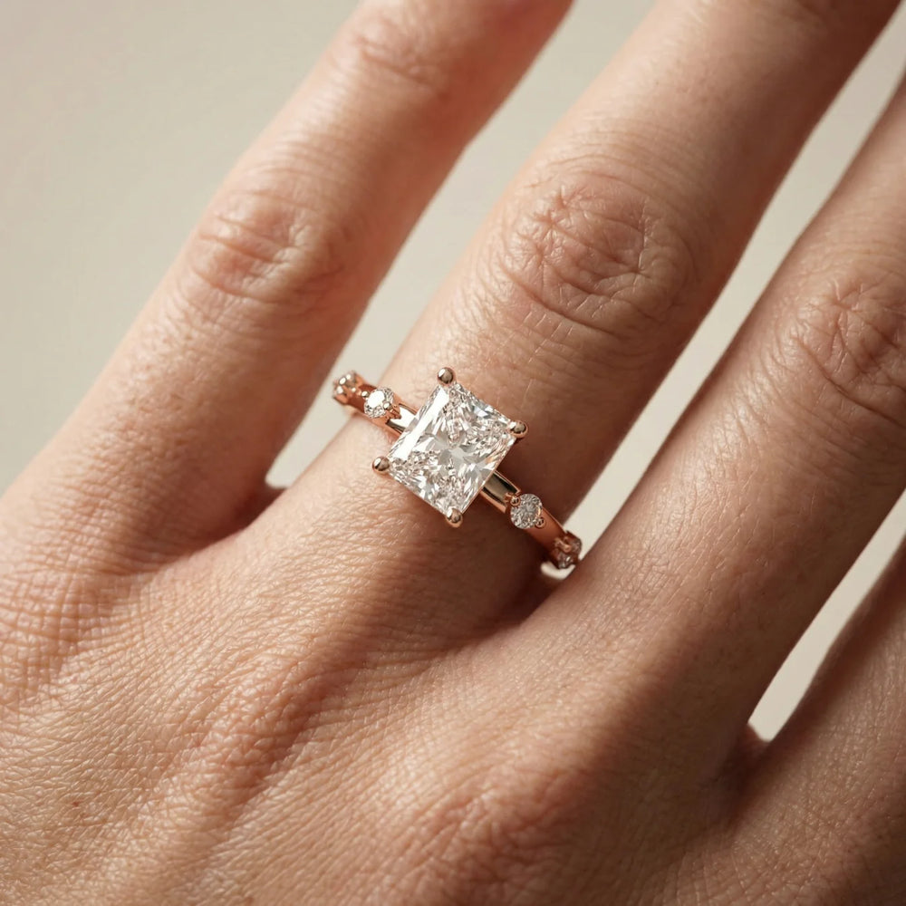 Elena Radiance Oval Diamond Engagement Ring