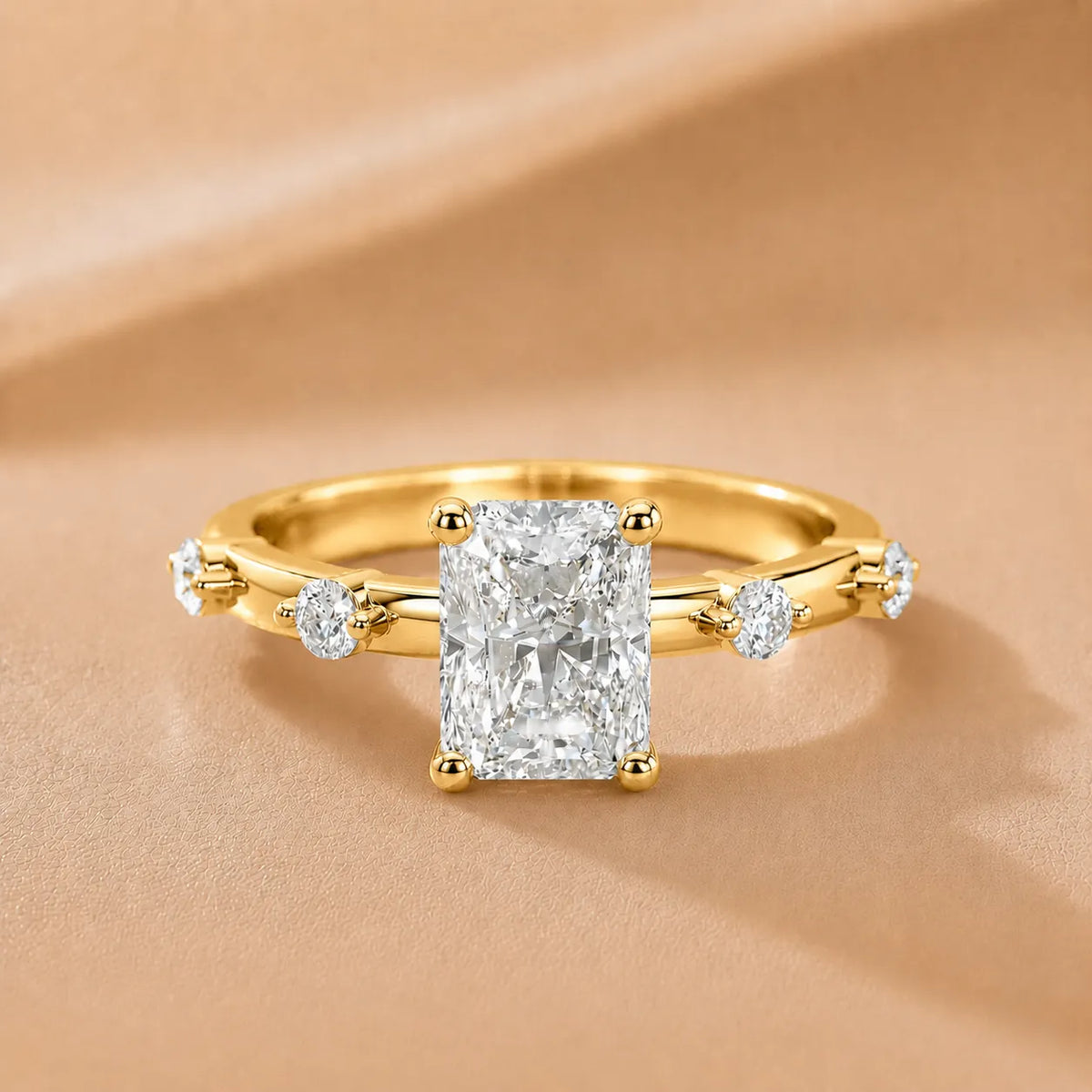 Elena Radiance Oval Diamond Engagement Ring
