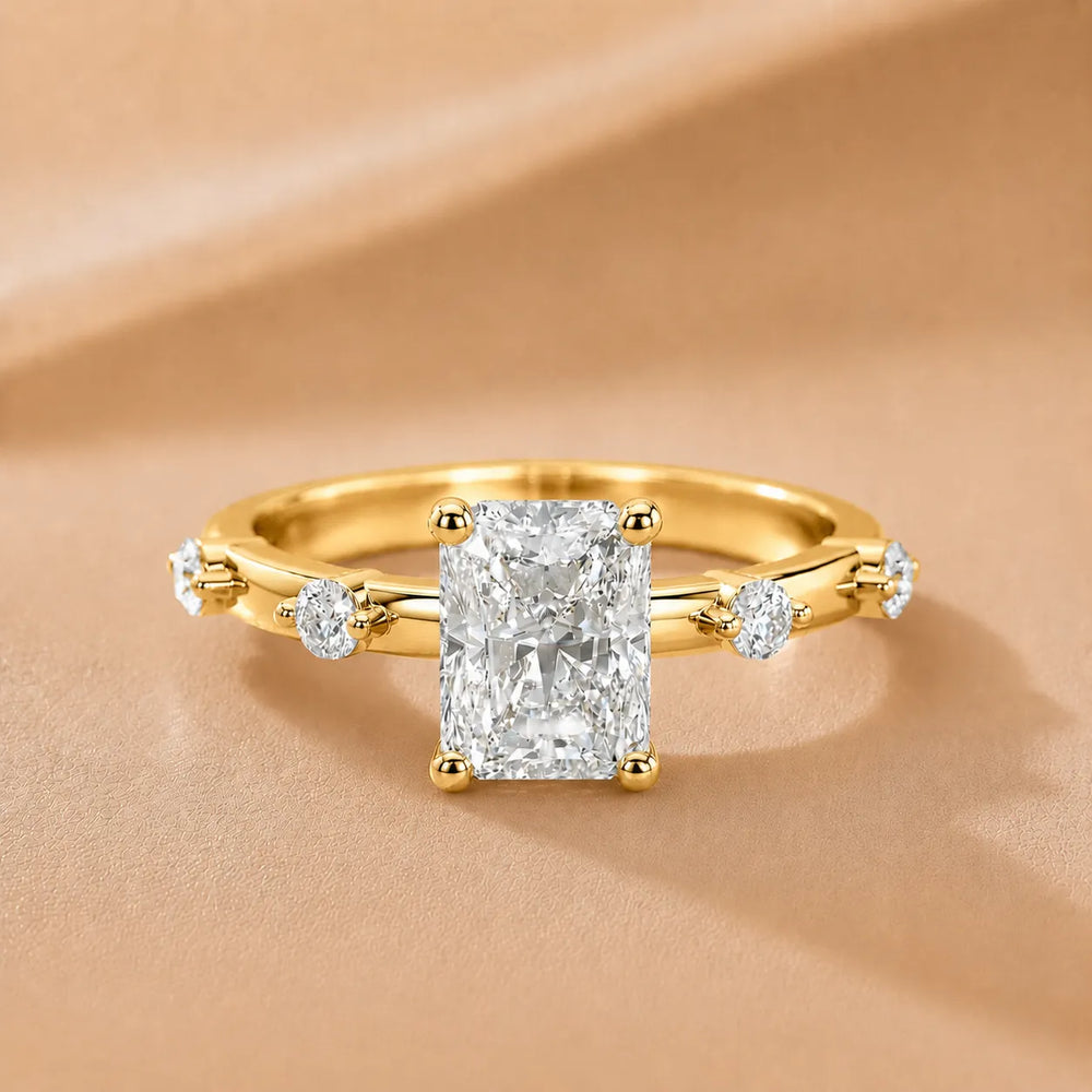 Elena Radiance Oval Diamond Engagement Ring