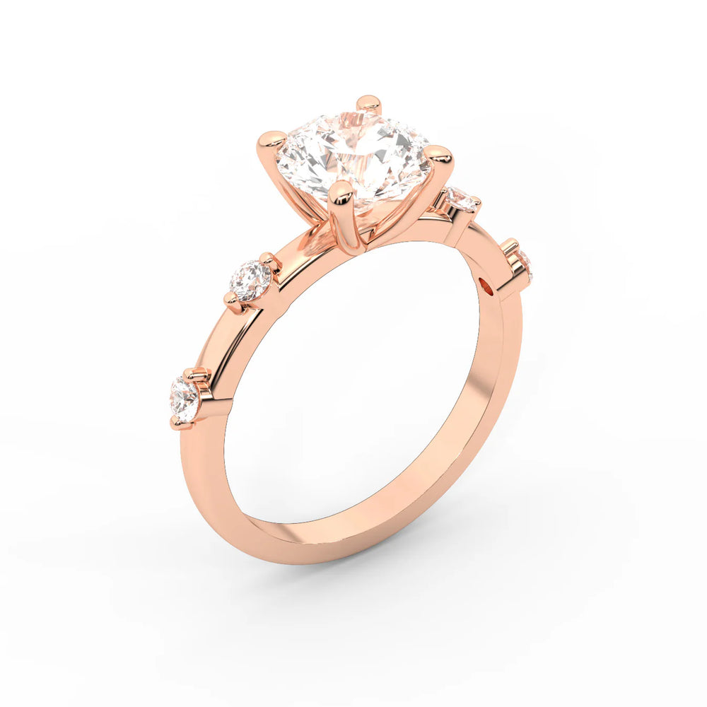 Elena Radiance Oval Diamond Engagement Ring