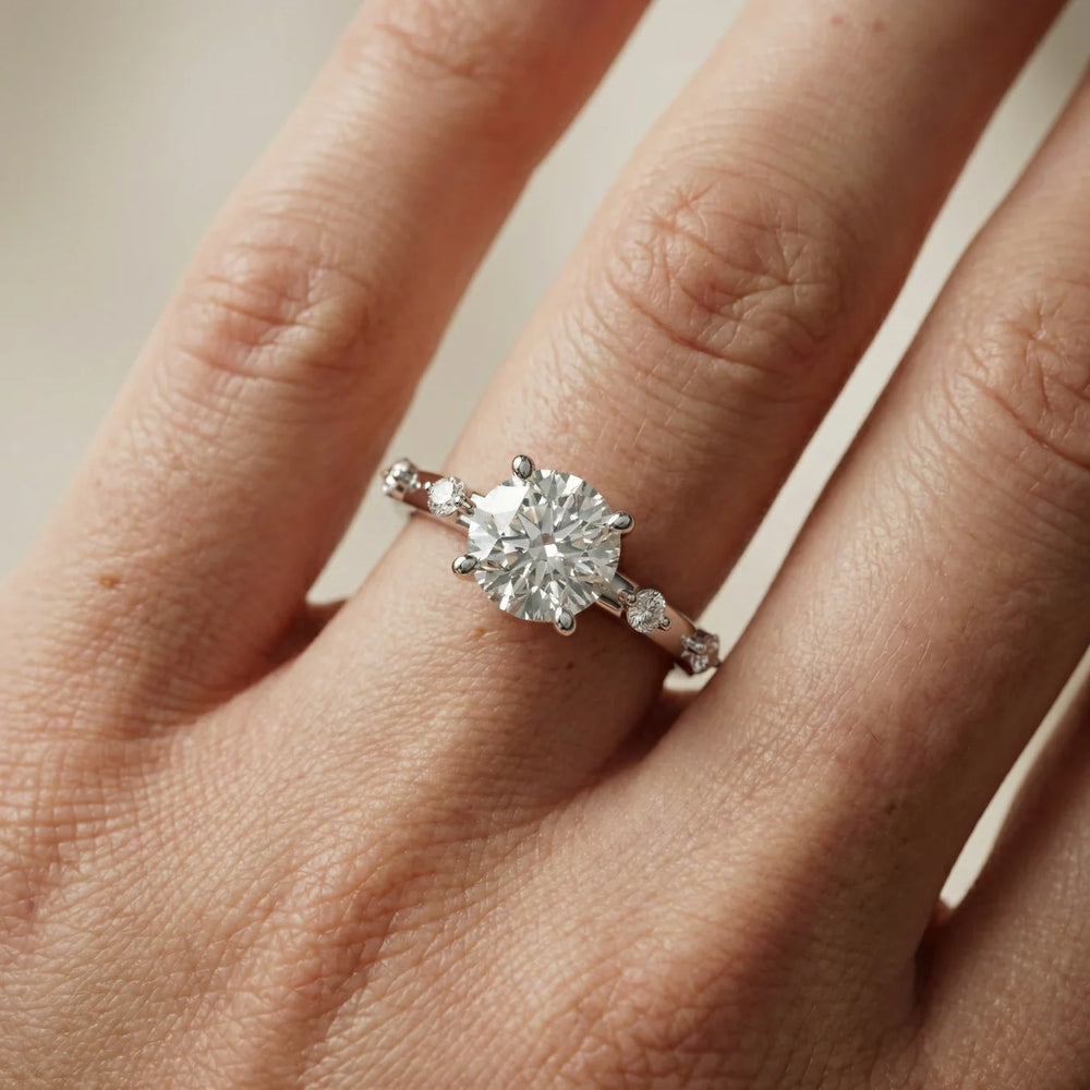 Elena Radiance Oval Diamond Engagement Ring