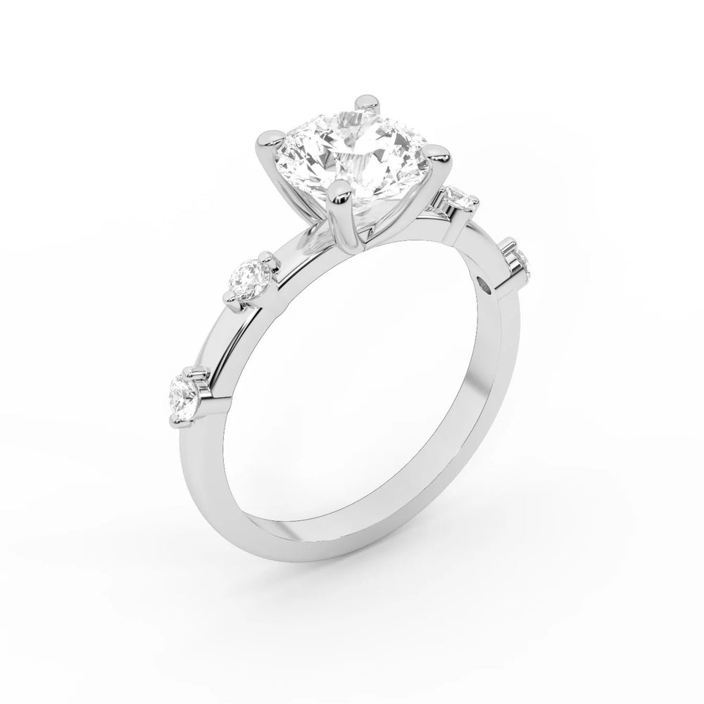 Elena Radiance Oval Diamond Engagement Ring