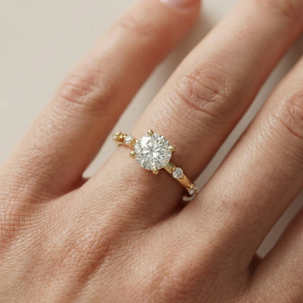 Elena Radiance Oval Diamond Engagement Ring