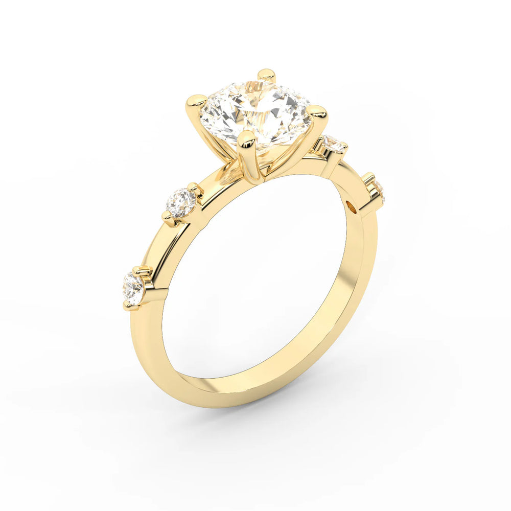 Elena Radiance Oval Diamond Engagement Ring