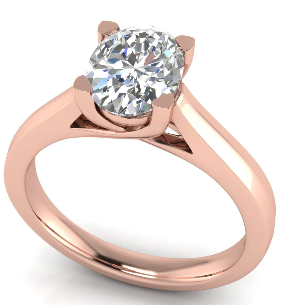 Elegant Solitaire Ring with Classic Four-Prong Setting