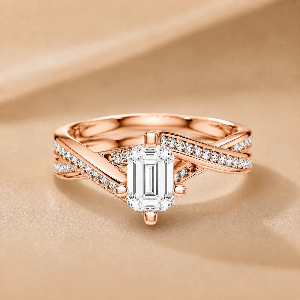 Eternal Embrace Solitaire Ring With Round Diamond