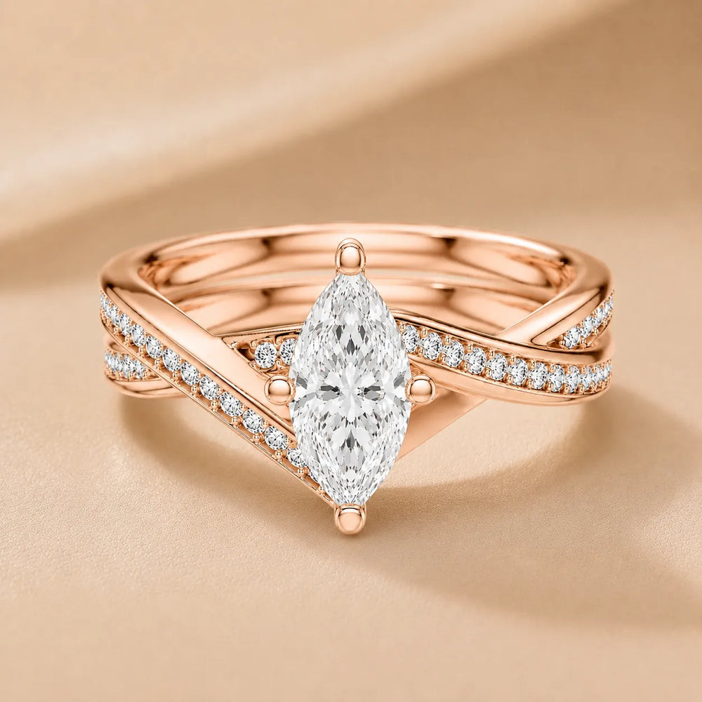 Eternal Embrace Solitaire Ring With Round Diamond