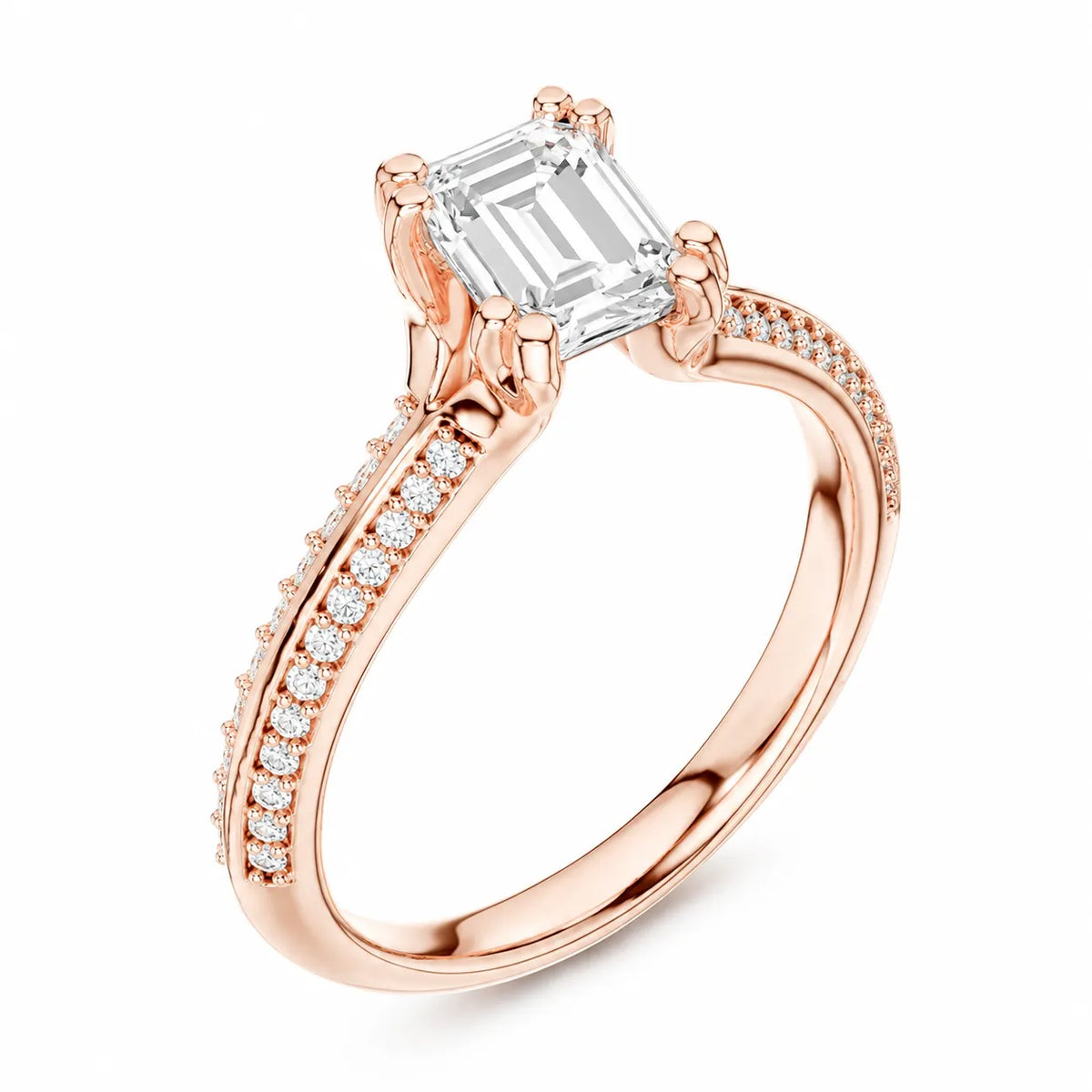 Enchanted Duo Ring & Round Solitaire Diamond Ring