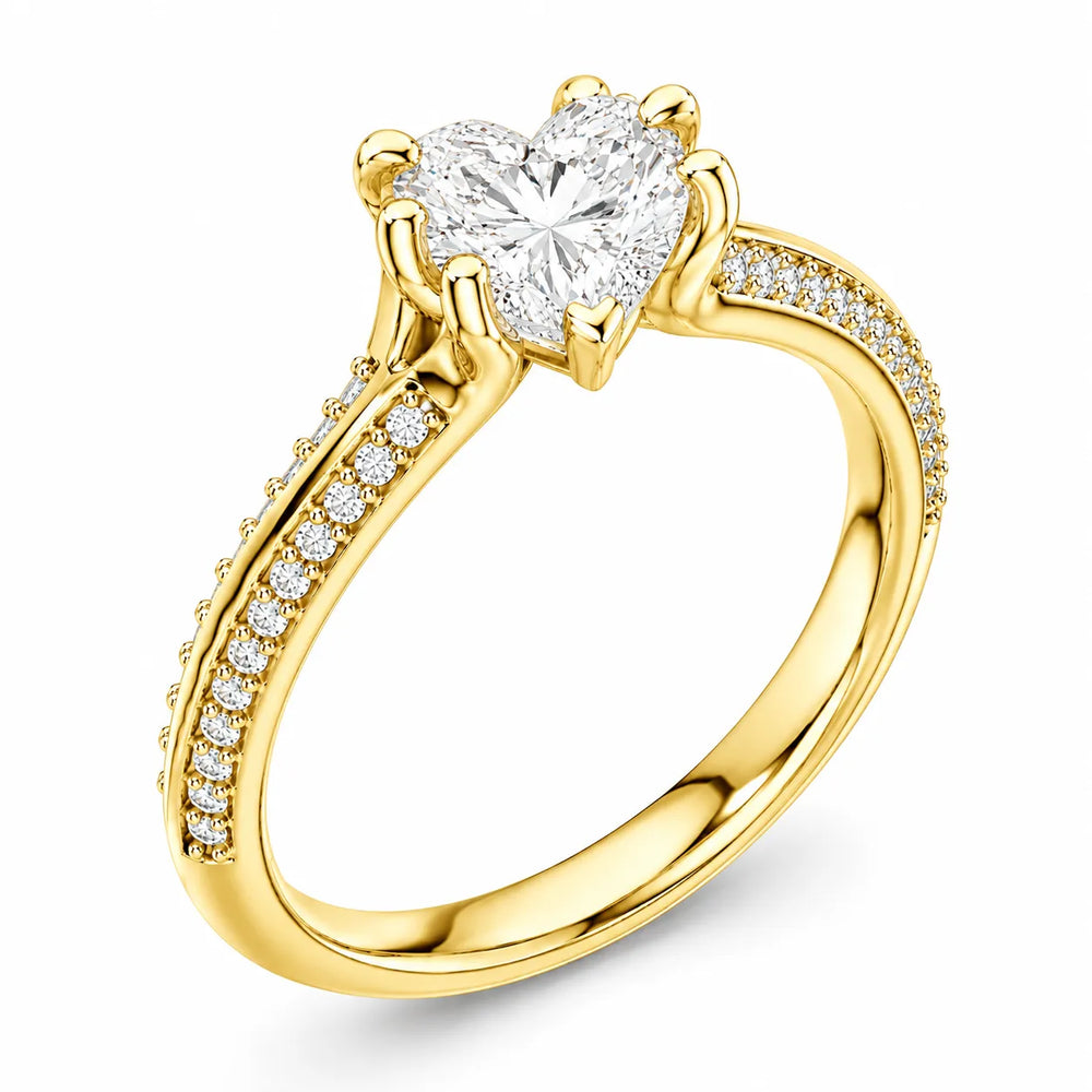 Enchanted Duo Ring & Round Solitaire Diamond Ring