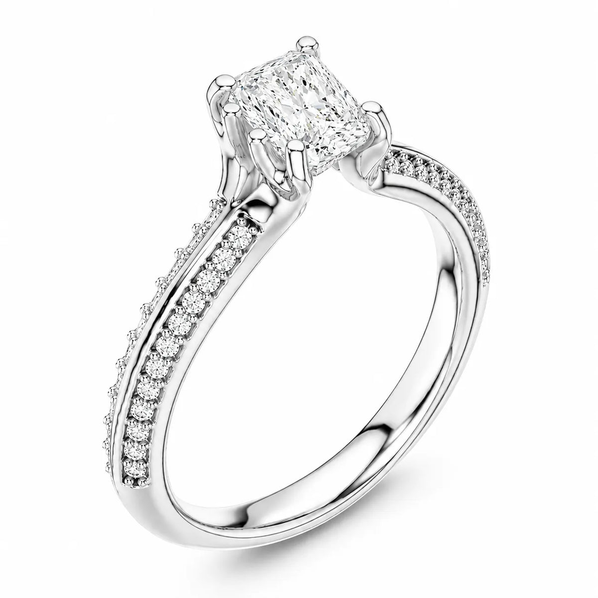 Enchanted Duo Ring & Round Solitaire Diamond Ring