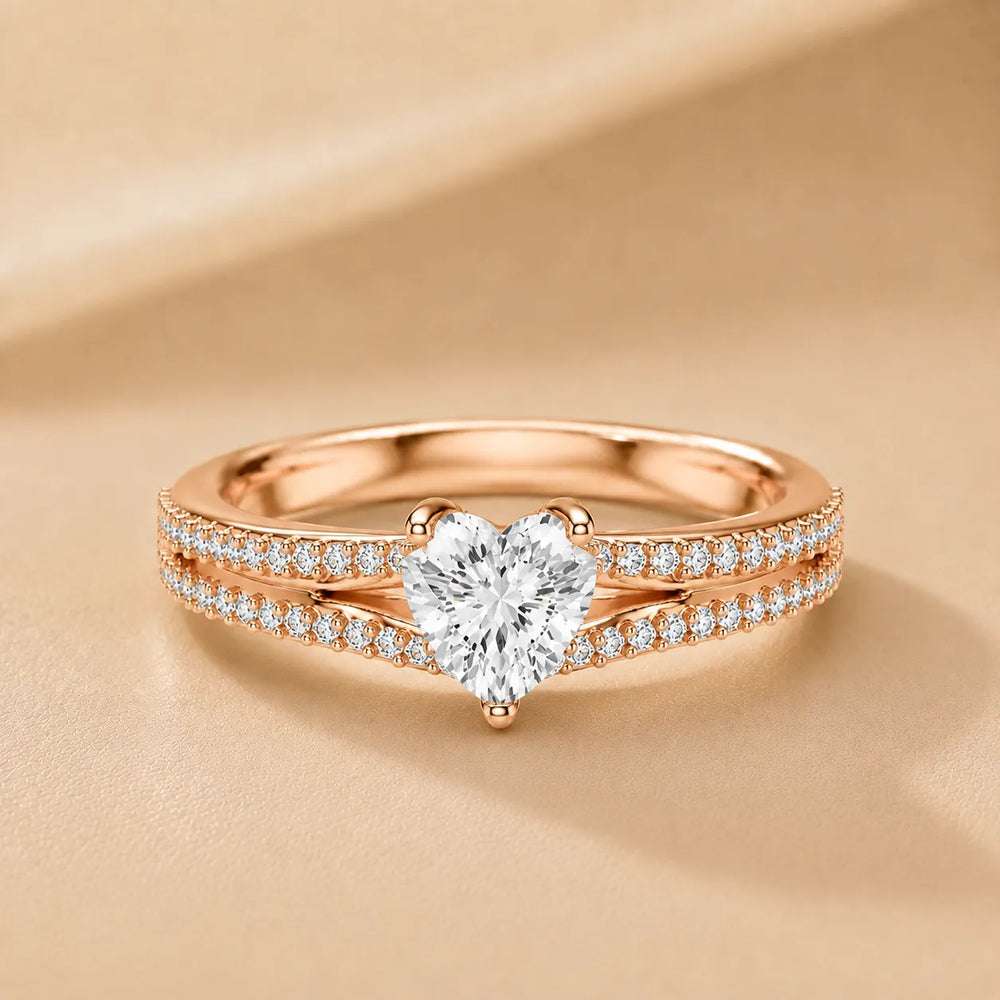 Serene Spark Ring with Eight Prong