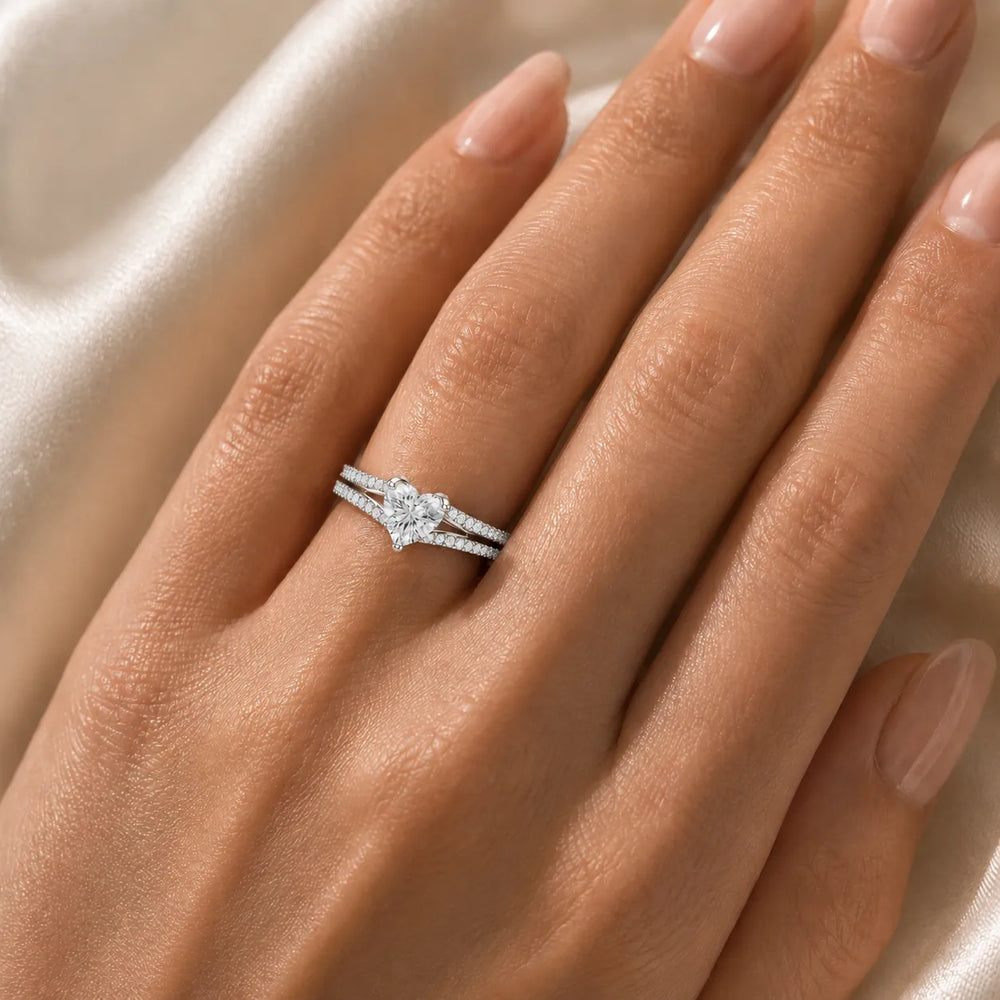 Serene Spark Ring with Eight Prong