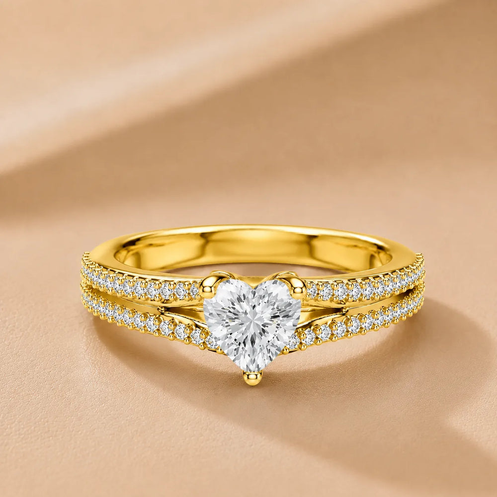 Serene Spark Ring with Eight Prong
