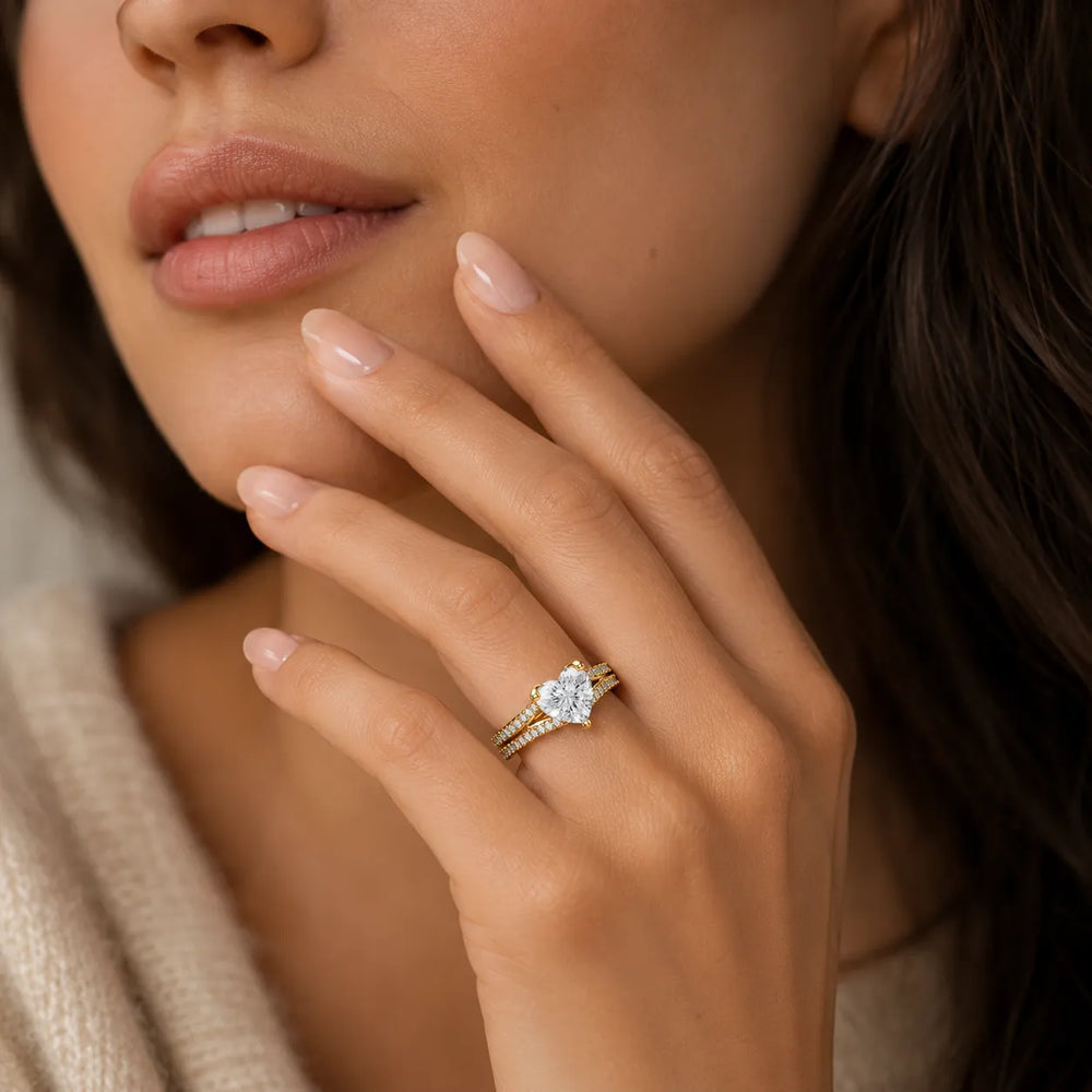 Serene Spark Ring with Eight Prong