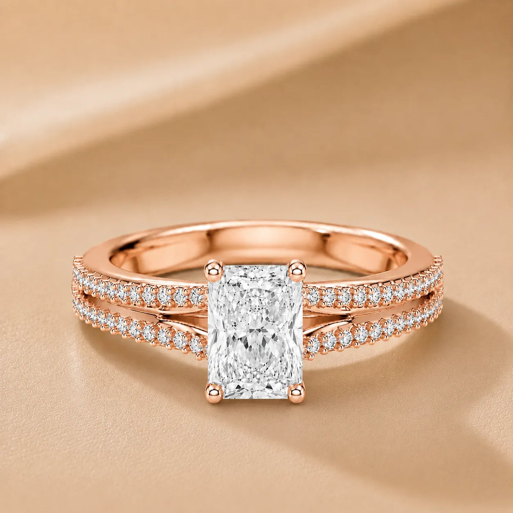 Serene Spark Ring with Eight Prong