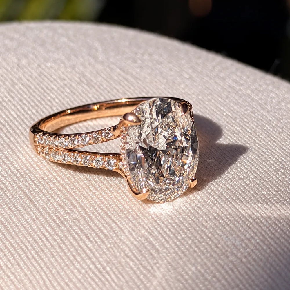 Eternal Embrace Solitaire Pear Diamond Engagement Ring