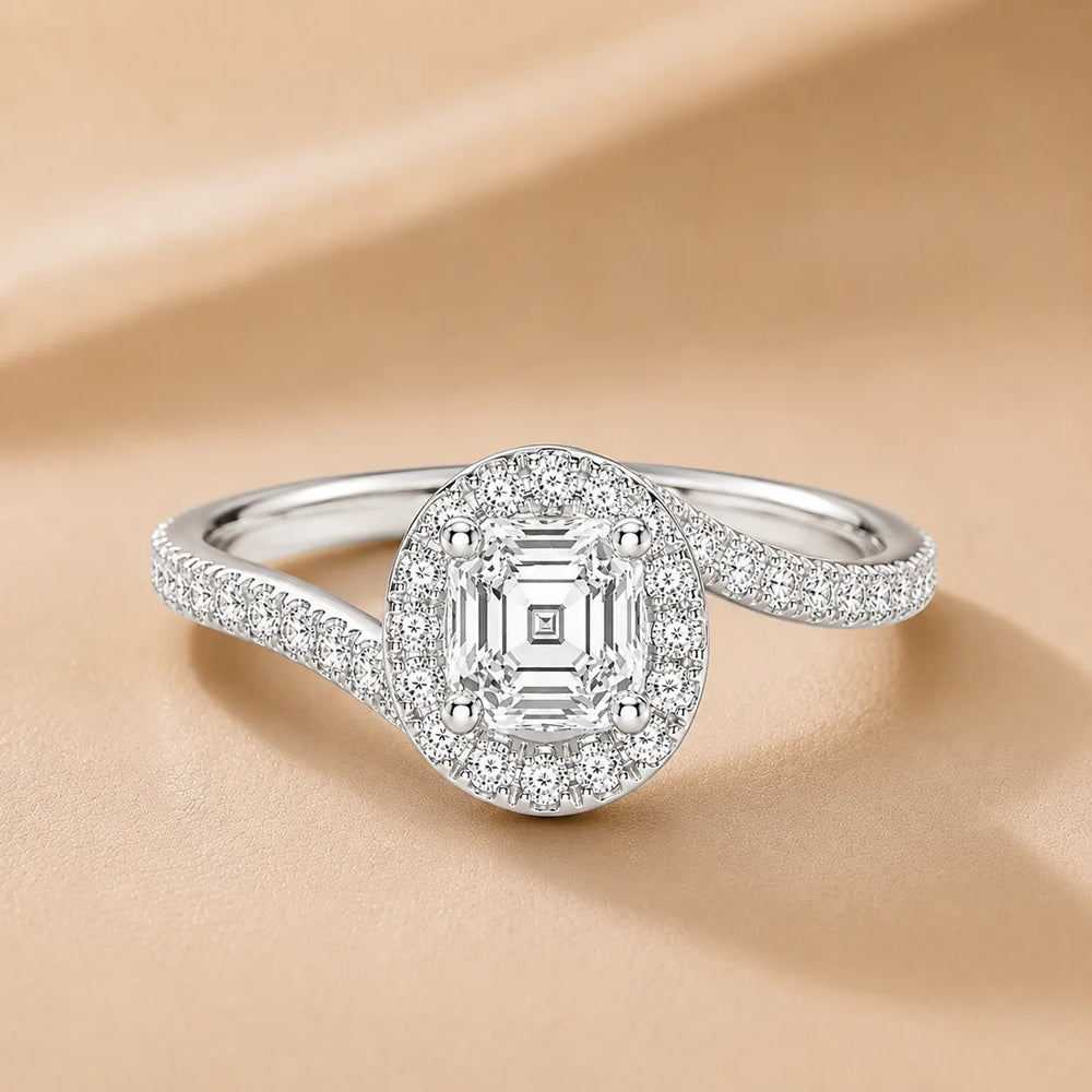 Eternal Halo Twisted Ring