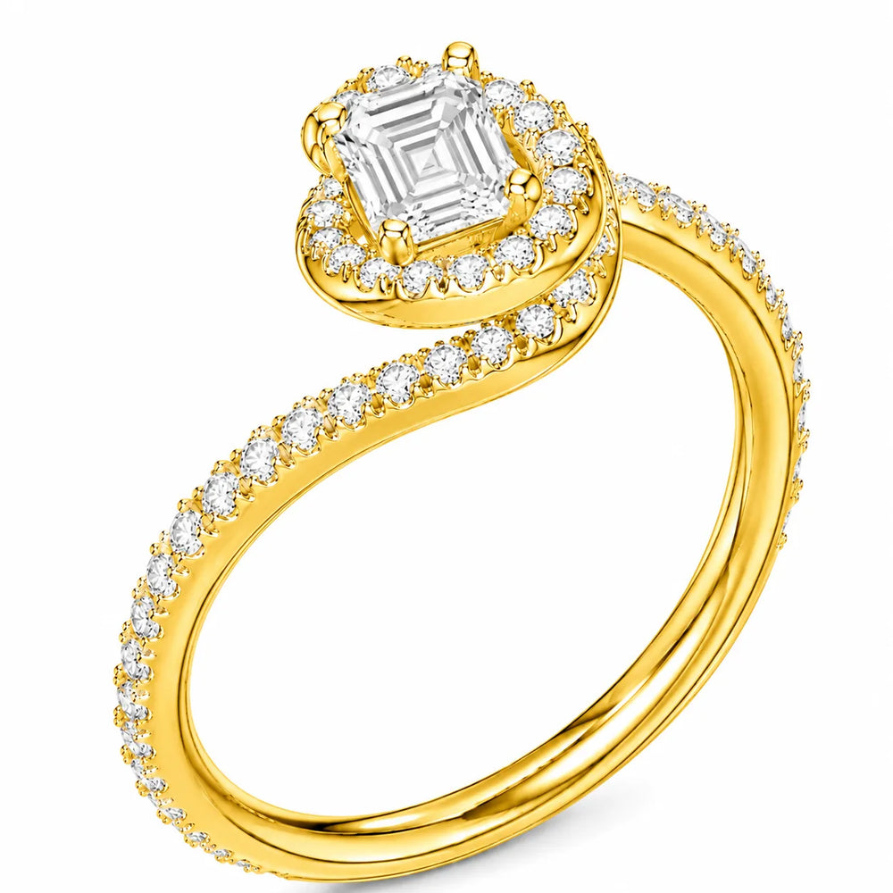 Eternal Halo Twisted Ring