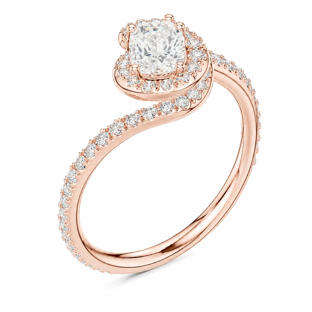 Eternal Halo Twisted Ring