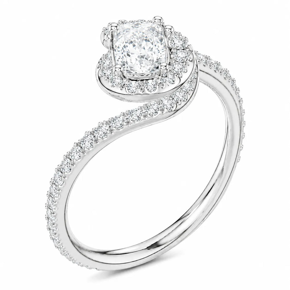 Eternal Halo Twisted Ring