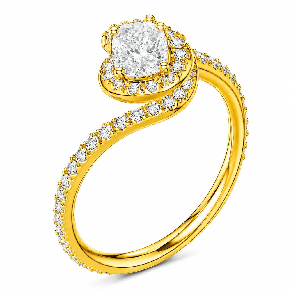 Eternal Halo Twisted Ring