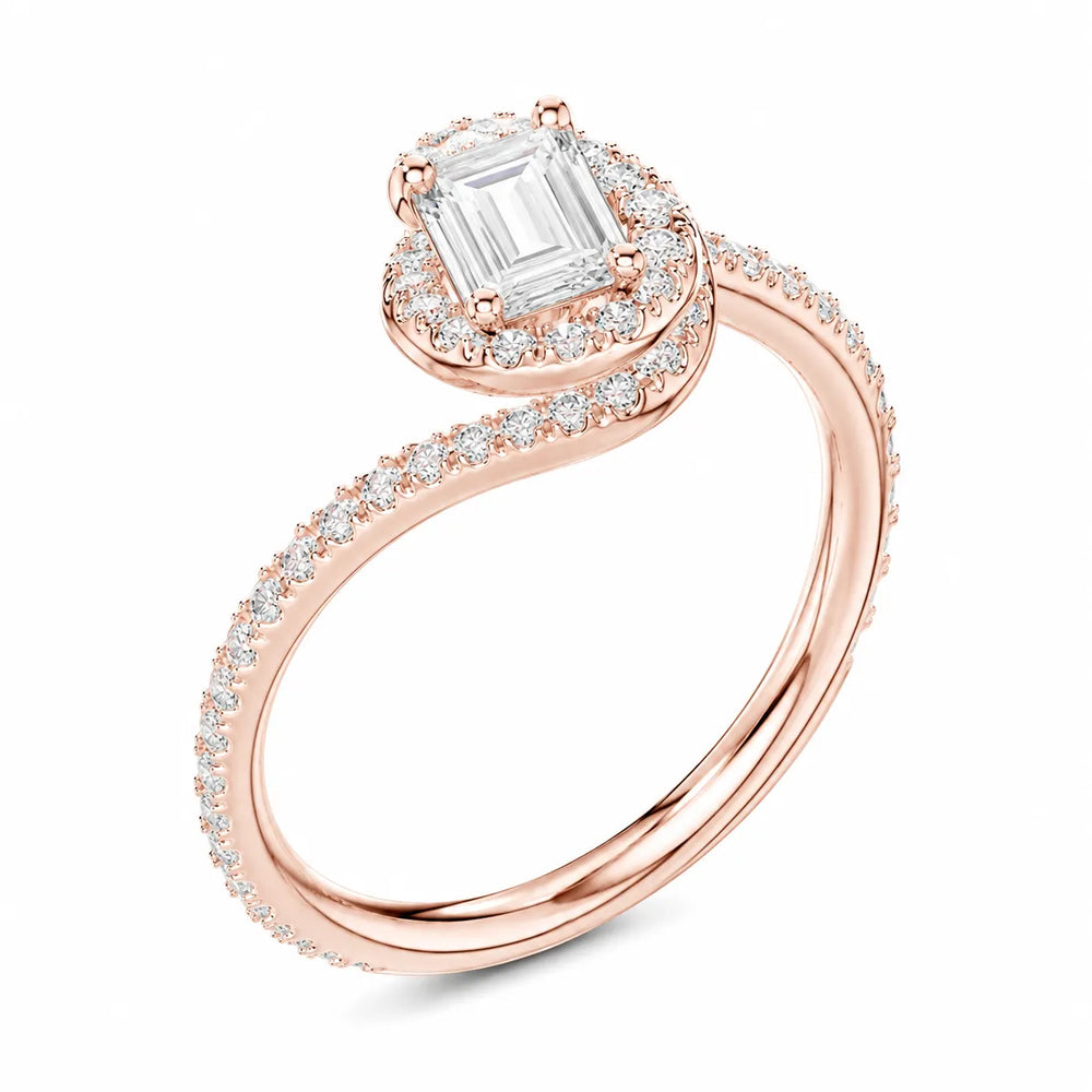 Eternal Halo Twisted Ring